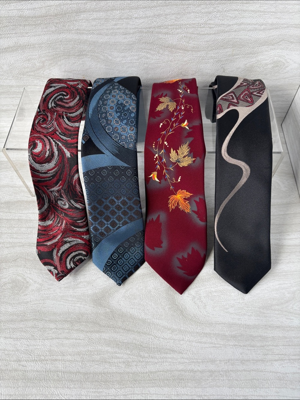 Skinny Retro Ties - lot of 4 - Picture 2 of 9